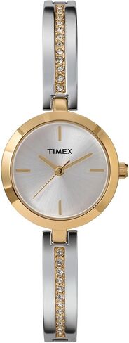 Timex Women's Main Street 25mm Watch - Silver-Tone Bracelet Silver Dial-Tone Case in Kuwait