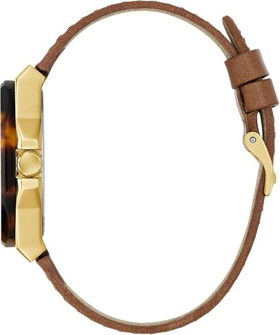 GUESS Multi-Tone and Brown Leather Multifunctional Watch in Saudi Arabia