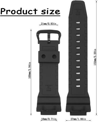 AE1500 Replacement Watch Band Compatible with Casio 3502 AE-1500 AE-1500WH WS-1500H WS1500 DW-291 Black Resin Strap Watch Accessories in Kuwait