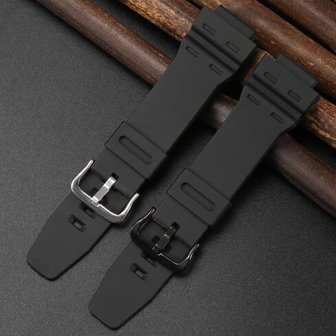 AE1500 Replacement Watch Band Compatible with Casio 3502 AE-1500 AE-1500WH WS-1500H WS1500 DW-291 Black Resin Strap Watch Accessories in Kuwait