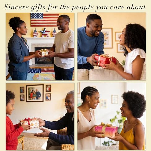 Black American Independence Bracelets, 4 Pcs Handmade Stackable Stretch Bracelets with Card, Happy Juneteenth Clay Celebrate Gifts for Adults Women Holiday Decorations in Saudi Arabia
