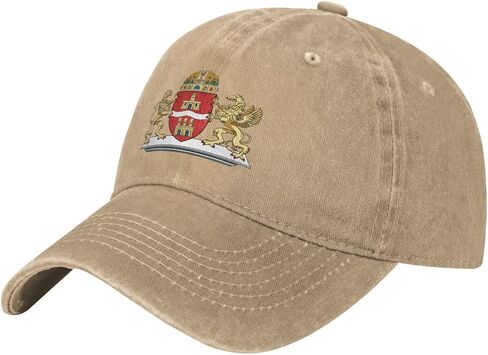 Vintage Coat of Arms of Budapest Baseball Cap for Women Men Hat Trucker Hats in Kuwait