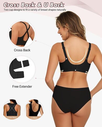 As Fairy Women’s Sexy Deep V Mesh Wireless Bra Seamless Bralettes, Soft Support Breathable Comfort Daily Wear Brassiere in Saudi Arabia