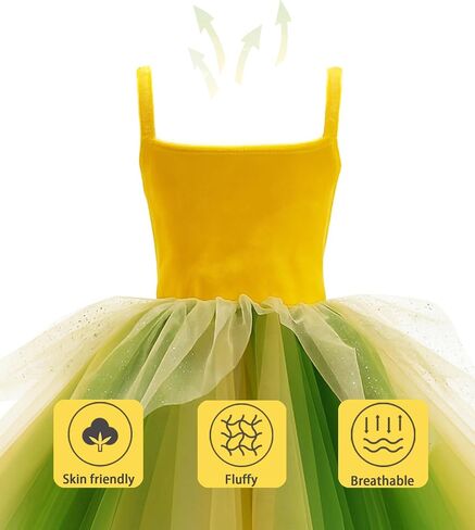 Princess Fairy Costume for Toddler Girls, Birthday Party Fairy Dress Up, Special Occasion Dress with Butterfly Wings in Saudi Arabia