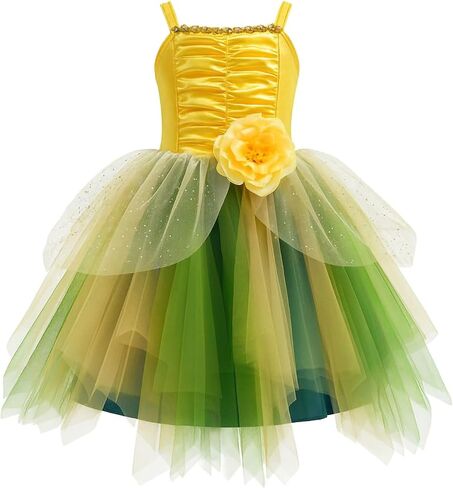 Princess Fairy Costume for Toddler Girls, Birthday Party Fairy Dress Up, Special Occasion Dress with Butterfly Wings in Saudi Arabia