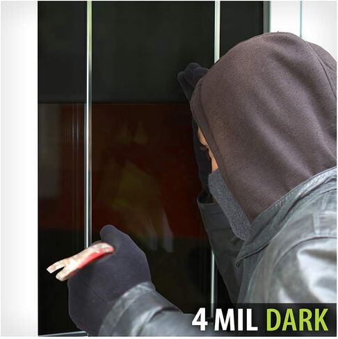 BDF S4MB20 Window Film Security and Daytime Privacy 4 Mil Black 20 (Dark) - 30in X 14ft in Saudi Arabia