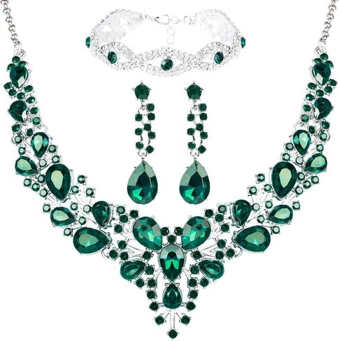 Elegant Women Costume Jewelry Sets Formal Jewelry for Women Evening Wear Wedding Prom Party in Saudi Arabia