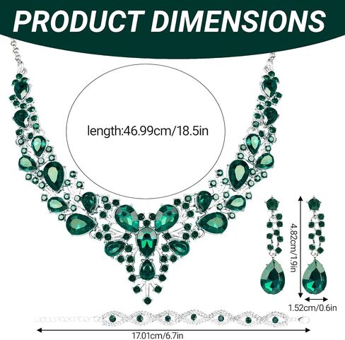 Elegant Women Costume Jewelry Sets Formal Jewelry for Women Evening Wear Wedding Prom Party in Saudi Arabia