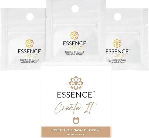 Essence Nasal Diffuser Ring | Solid Scents Essential Oils | Aromatherapy Nose Ring | Personal Scent Clip for Travel, Work & Everyday Use | Made in USA | Create It | 3 Pack in Saudi Arabia