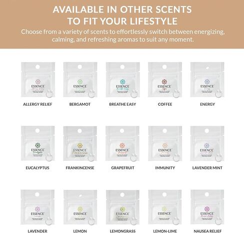 Essence Nasal Diffuser Ring | Solid Scents Essential Oils | Aromatherapy Nose Ring | Personal Scent Clip for Travel, Work & Everyday Use | Made in USA | Create It | 3 Pack in Saudi Arabia