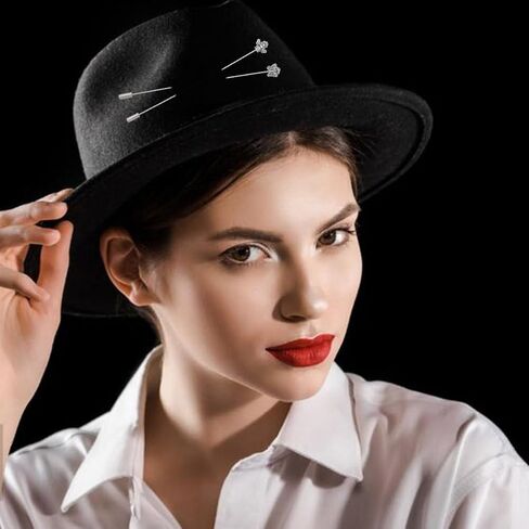 6Pcs Vintage Hat Pin 4.9 Inch Butterfly Bee Alloy Brooches Safety Lapel Pin Stick Sliver Long Handle Lapel Pins Accessories for Tie Scarf Hats Badge Brooch Decorative Jewelry in Kuwait