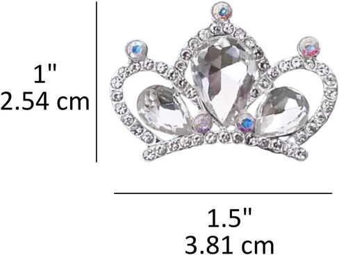 Crown Tiara Gem Jewel Eden Magnetic Pin Brooch Fashion Accessory in Saudi Arabia