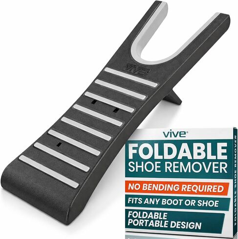 Vive Boot Jack for Cowboy Boots - Foldable Shoe Horn Puller for Taking Off Work Boots, Waders & Muck Shoes - Boot Remover in Saudi Arabia