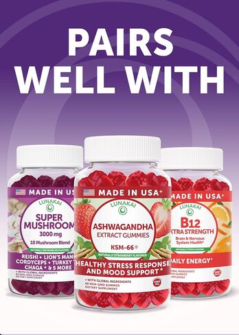 Lunakai USA Made Saffron Supplements for Women & Men 176mg – 8-in-1 Saffron Extract Capsules with Rhodiola & Mucuna for Daily Mood, Focus & Eye Support, Non-GMO, 60ct in Saudi Arabia