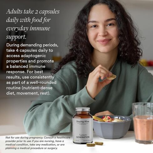 USDA Organic Immune Support Supplement – Vitamin D3, Vitamin C and Zinc – Plant-Based Immunity Support with Ashwagandha, Astragalus, Turkey Tail and Reishi Mushroom – 60 Capsules in Saudi Arabia