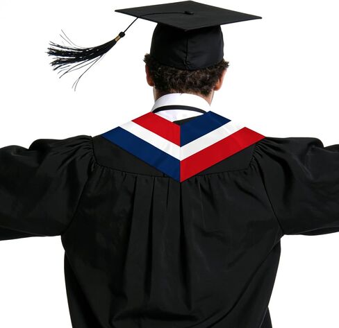 The Dominican Republic Country Flag Graduation Stole, Graduation Sash Scarf for International Students, 2026 Graduation Gifts in Kuwait
