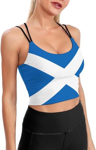 Women's Sport Tank Top Sports Bra Workout Yoga Vest Ukrainian Flag Yoga Top in Saudi Arabia