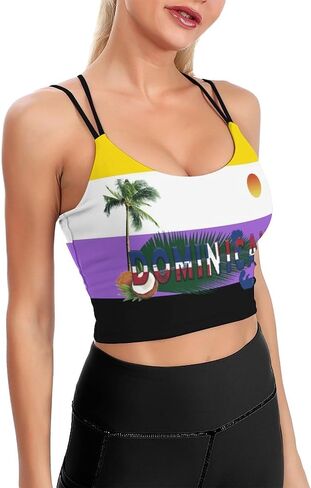 Women's Sport Tank Top Sports Bra Workout Yoga Vest Ukrainian Flag Yoga Top in Saudi Arabia