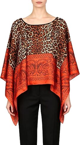 Women's Poncho Tops without Sleeves Satin Cover Up Boho Short Tunic Sheer Cape in Saudi Arabia