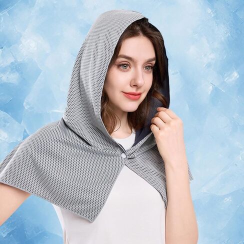 Cooling Wrap & Head Scarf - Microfiber, Instant Chill, Sun Blocking, Elastic Bandana for Hiking, Running, Gardening in Kuwait