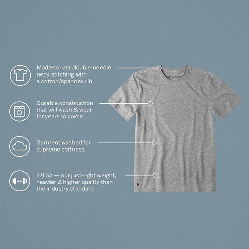 تي شيرت Life is Good للرجال لعيد الأب Crusher-Lite، تي شيرتات قطنية بأكمام قصيرة، Dad Tax، Heather Gray، L in Kuwait