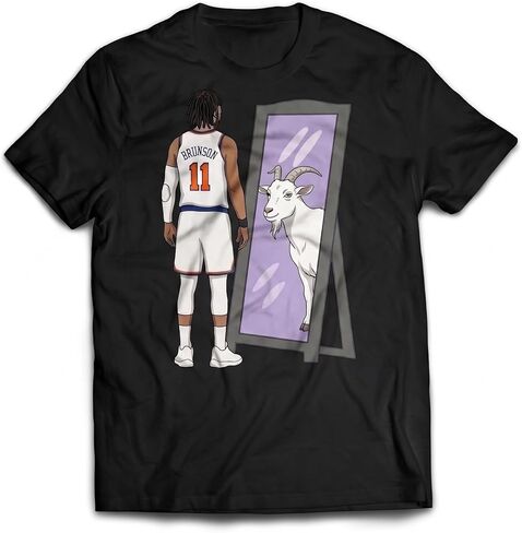 Brunson Mirror Goat Basketball Shirt Basketball Fan Graphic T-Shirt Streetwear Sports Tee in Saudi Arabia