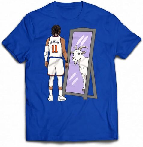 Brunson Mirror Goat Basketball Shirt Basketball Fan Graphic T-Shirt Streetwear Sports Tee in Saudi Arabia