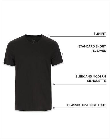 تي شيرت رجالي ذو شعار مرتفع من أرماني إكستشينج in Kuwait
