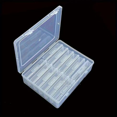 Transparent Portable Storage Box, Multifunctional Handicraft Organizer, Suitable for Jewelry Necklaces Rings, DIY Handmade Rice Beads Finishing Container, Organizer Supplies, Jewelry Chests in Kuwait
