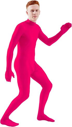 Ensnovo Mens Mock Neck Full Body Unitard Spandex Zentai Suits Costumes in Saudi Arabia
