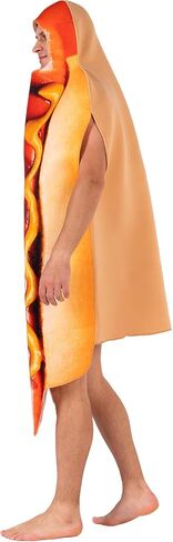 Hot Dog Costume for Adults Funny Food Outfit with Sausage Glasses for Halloween Fancy Dress Costumes Cosplay Party in Saudi Arabia