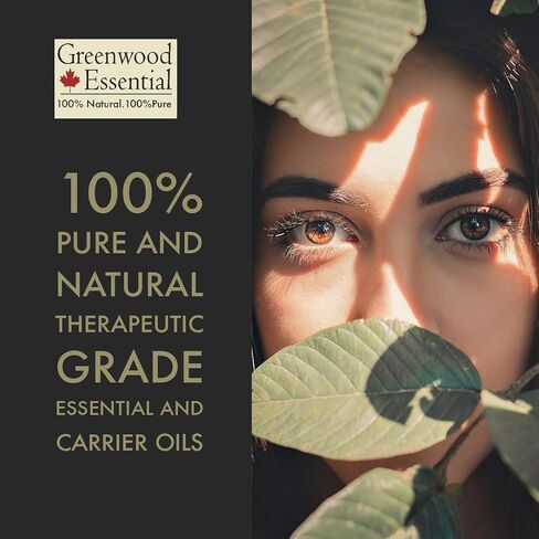 Greenwood Essential Babchi (Bakuchi) Oil (Psoralea corylifolia) with Glass Dropper | Cold Pressed | Natural | Undiluted | For Diluting Essential Oils | For Skin & Massage | Unisex | 50ml (1.69 oz) in Kuwait