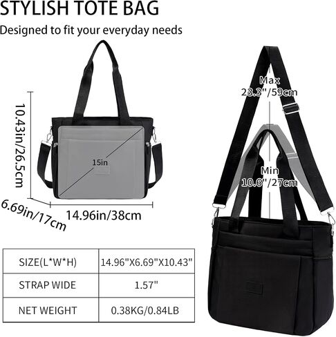 Tote Bag for Women Multi Pockets Crossbody Bag Casual Top Handle Ladies Handbag with Zipper Shoping Travel Work in Saudi Arabia