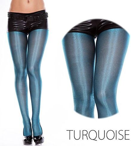 MUSIC LEGS Women's Shiny Metallic Pantyhose in Saudi Arabia