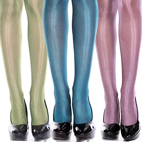 MUSIC LEGS Women's Shiny Metallic Pantyhose in Saudi Arabia