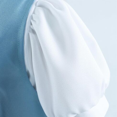 Yejue Women Cosplay Dress Blue Suspender Skirt with Shirt Set for Casual Role Play School Party in Saudi Arabia