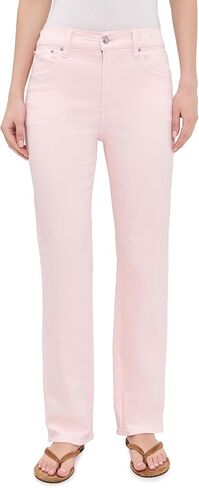 Madewell Women's The Longline Straight Jeans in Pale Pink in Kuwait
