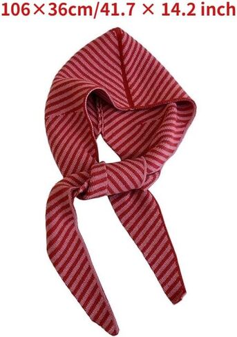 Knit Triangle Scarf for Women | Soft Knitted Head Scarf & Neck Warmer, Downtown Girl Aesthetic Fisherman Style Accessory in Saudi Arabia