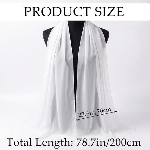 Ishua Chiffon Shawl Wraps for Women Soft Shawls and Wraps for Evening Dresses Formal Wedding Bridal Scarves in Saudi Arabia