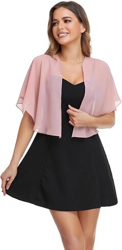 Shawls and Wraps for Evening V Neck Chiffon Shawl for Womens Wedding in Saudi Arabia