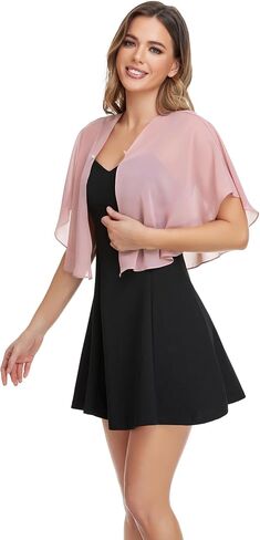 Shawls and Wraps for Evening V Neck Chiffon Shawl for Womens Wedding in Saudi Arabia