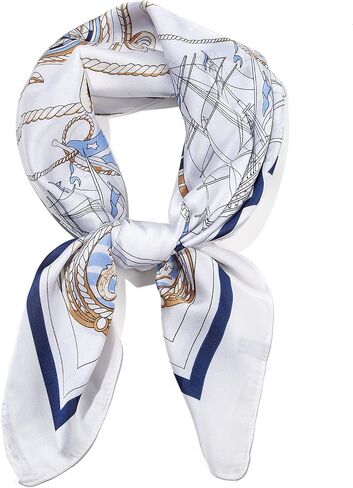 Silk Scarf for Women Neckerchief, Fashional Hair Scarf Wrap Bandanas Head Scarf Purse Handbags Scarves,2 Pieces in Saudi Arabia