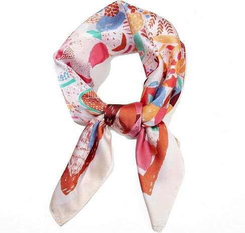 Silk Scarf for Women Neckerchief, Fashional Hair Scarf Wrap Bandanas Head Scarf Purse Handbags Scarves,2 Pieces in Kuwait