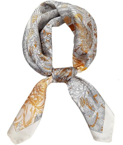 Silk Scarf for Women Neckerchief, Fashional Hair Scarf Wrap Bandanas Head Scarf Purse Handbags Scarves,2 Pieces in Kuwait