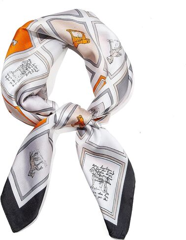 Silk Scarf for Women Neckerchief, Fashional Hair Scarf Wrap Bandanas Head Scarf Purse Handbags Scarves,2 Pieces in Kuwait