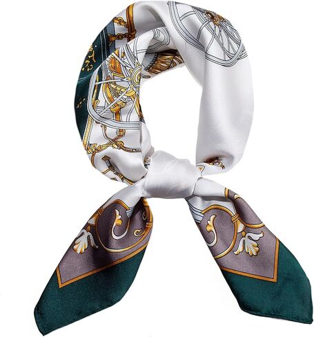 Silk Scarf for Women Neckerchief, Fashional Hair Scarf Wrap Bandanas Head Scarf Purse Handbags Scarves,2 Pieces in Kuwait