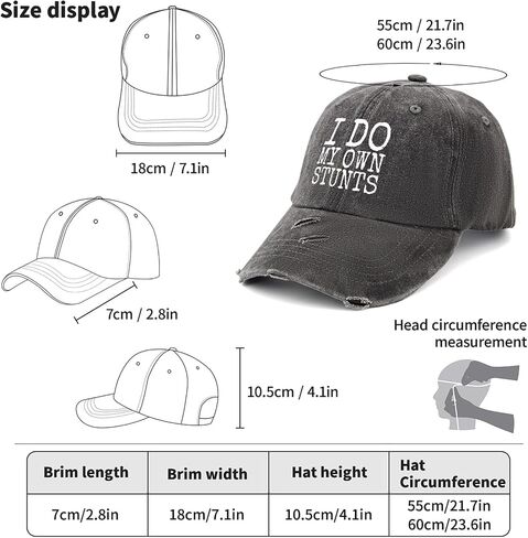 I Do My Own Stunts Hat Men Funny Baseball Hat Birthday Gifts for Men in Saudi Arabia
