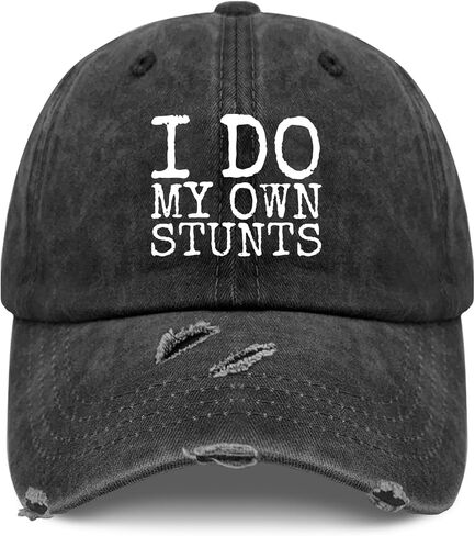 I Do My Own Stunts Hat Men Funny Baseball Hat Birthday Gifts for Men in Saudi Arabia