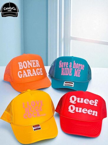 Adult Novelty Trucker Hat, Unisex One Size, Mesh Snapback Cap, Mystery Grab Bag in Saudi Arabia
