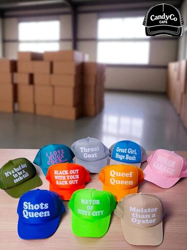 Adult Novelty Trucker Hat, Unisex One Size, Mesh Snapback Cap, Mystery Grab Bag in Saudi Arabia